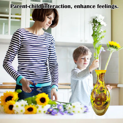 Beautiful 3D Flower Vase Puzzle