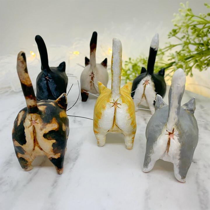 Unique Handmade Kitty Xmas Tree Ornament