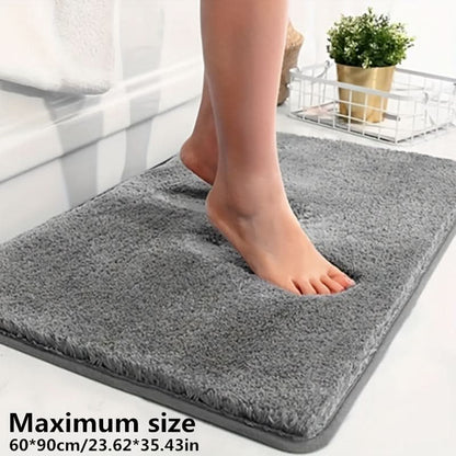 Plush Bathroom Mat with Extra Grip and Absorbency