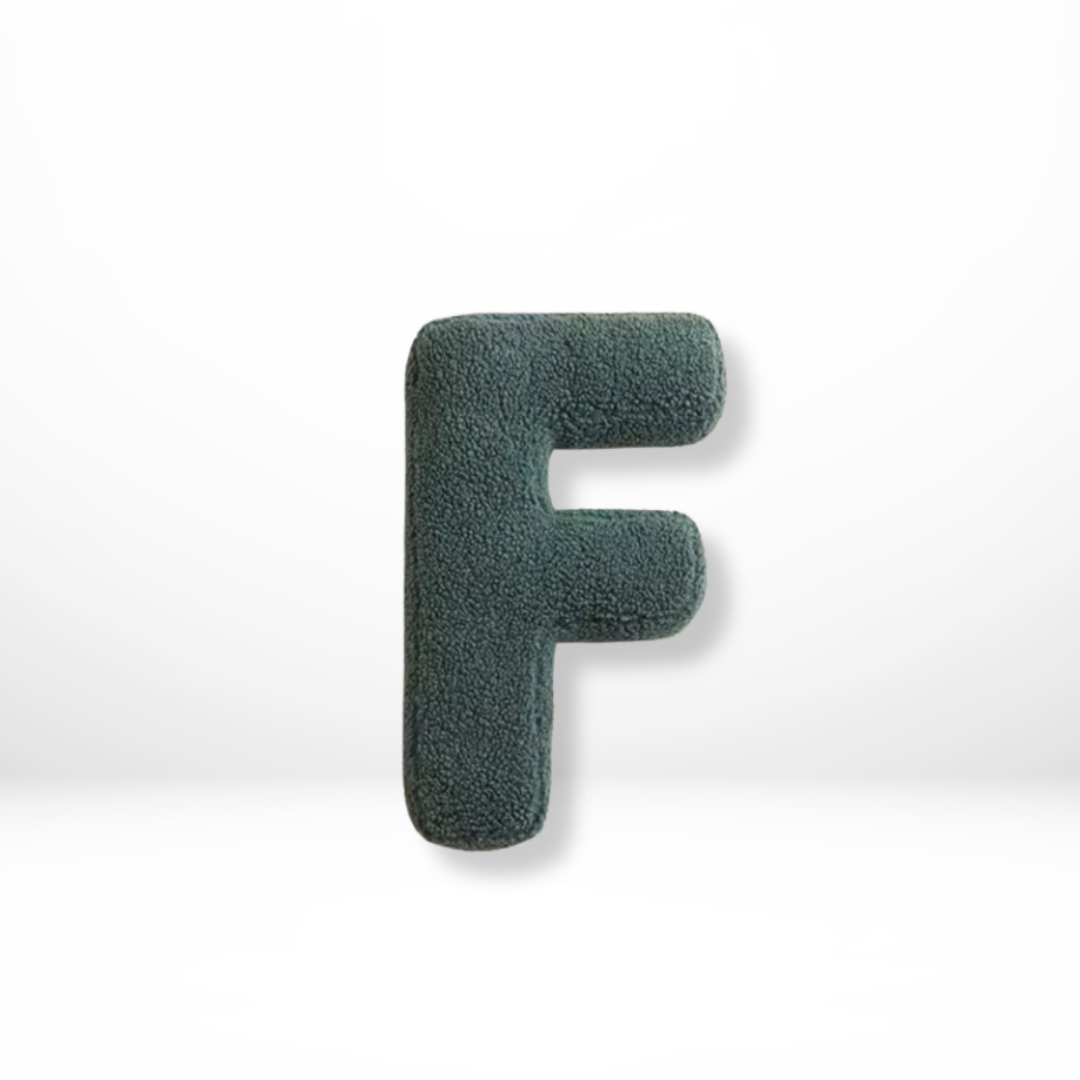 Soft Velvet Letter Pillow With Alphabet Design