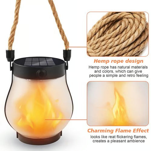 Warm Ambient Flame Table Lamp