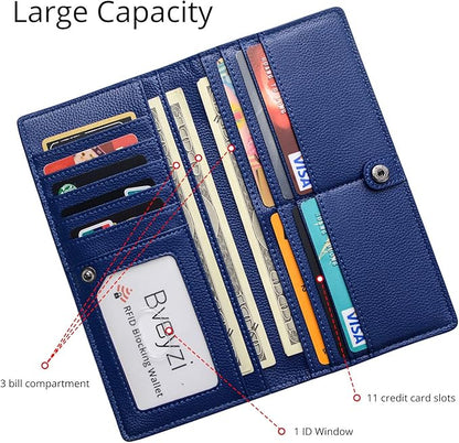 Slim RFID Blocking Leather Wallet