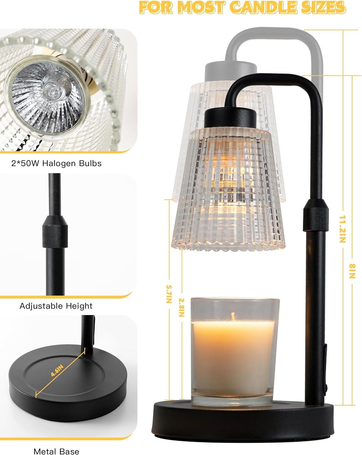 Adjustable Soft Candle Light Warmer