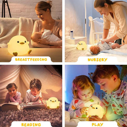 Soft Night Lamp for Kids - Adjustable Bedside Light