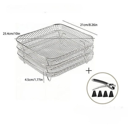 Compact 3-Tier Air Fryer Storage Rack