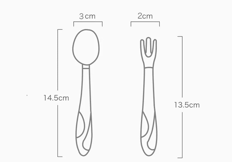 Soft Grip Baby Utensil Set