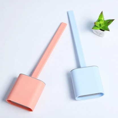 Soft Bristle Toilet Brush with Sanitary Silicone Head