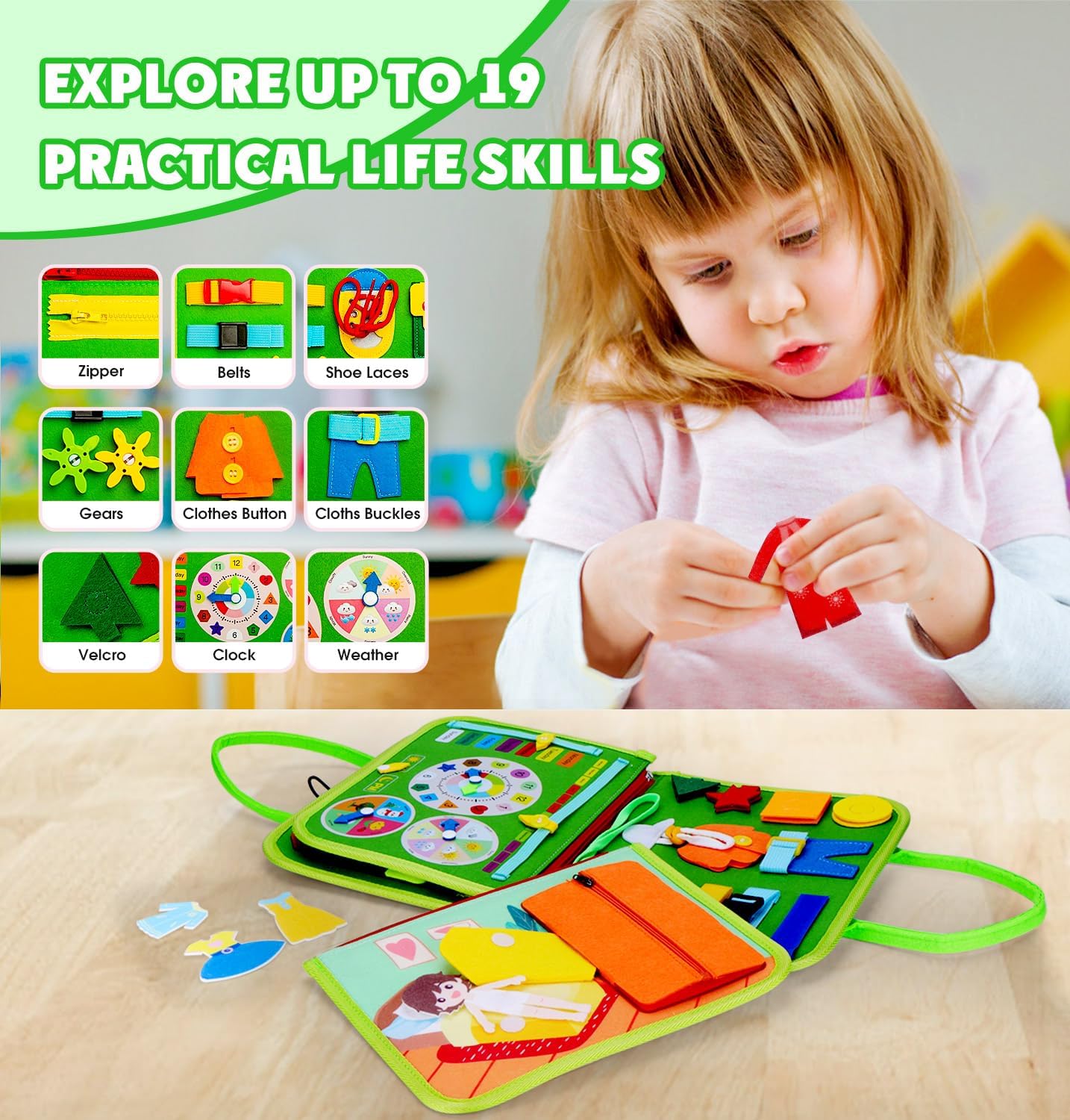Interactive Educational Toy Board for Kids