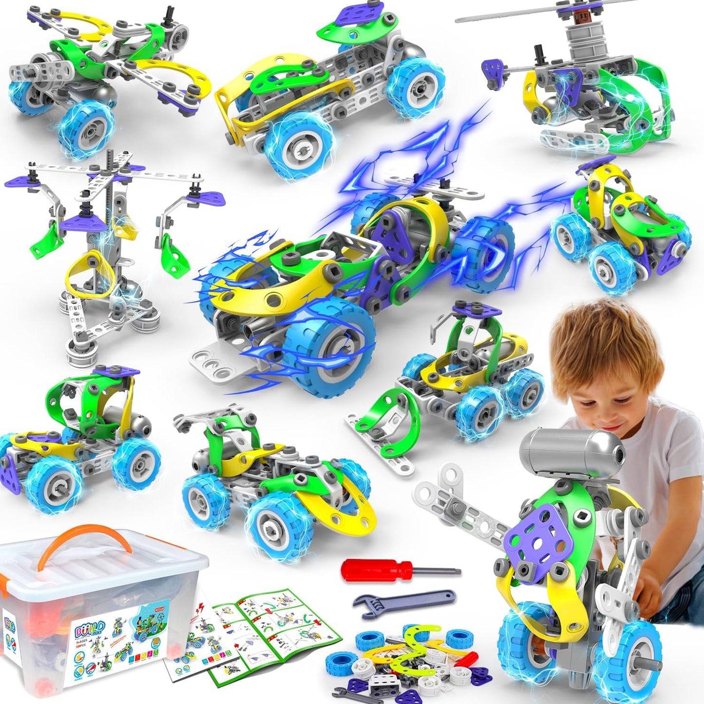 Kids Construction Toy Building Blocks Set