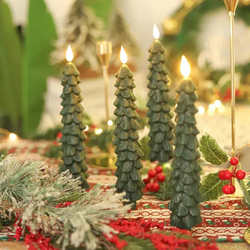 Warm LED Christmas Candles for Home Decor