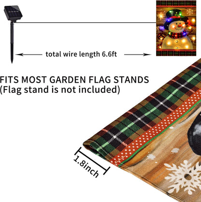 Bright Snowman Yard Flag