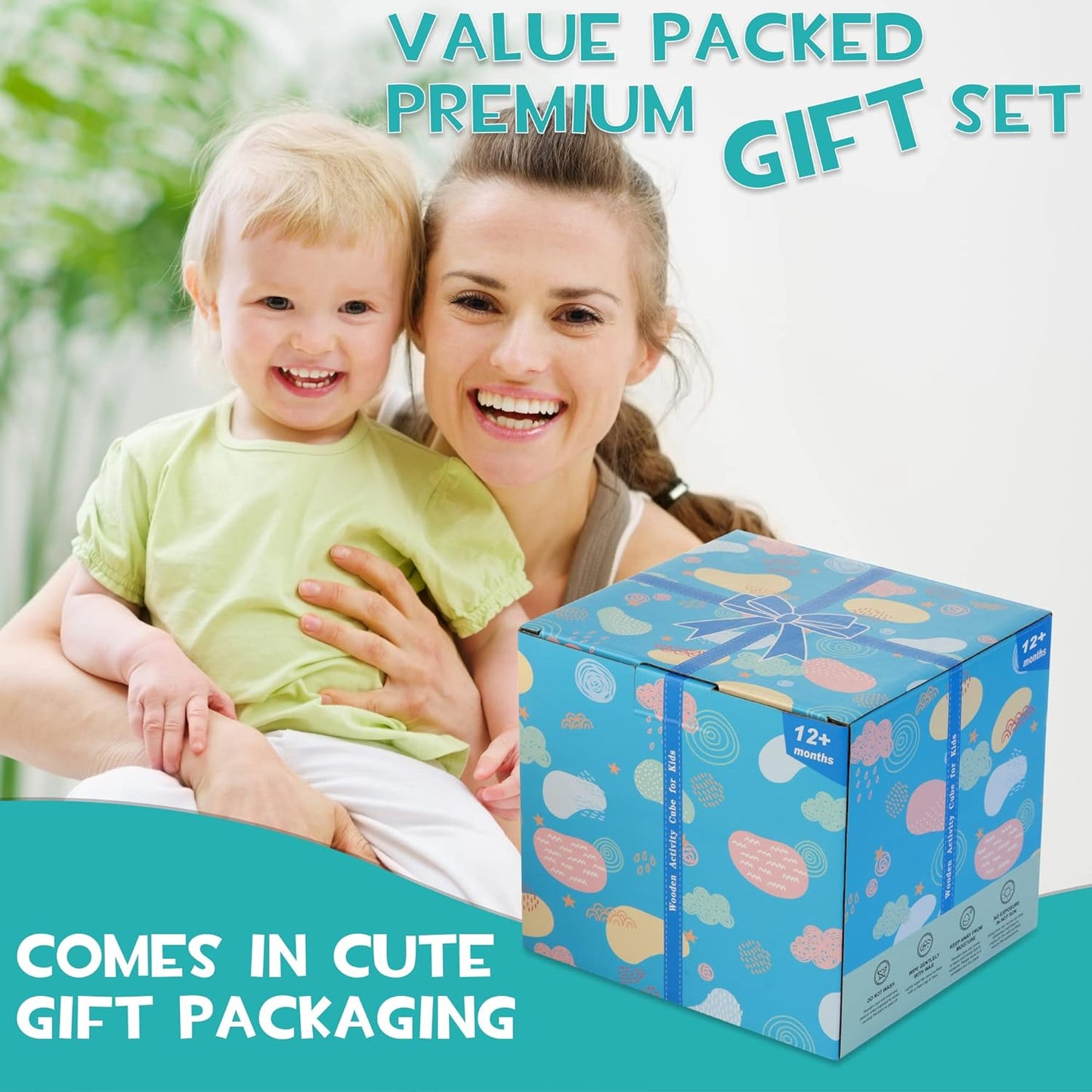 Colorful 8-in-1 Baby Play Cube Toy