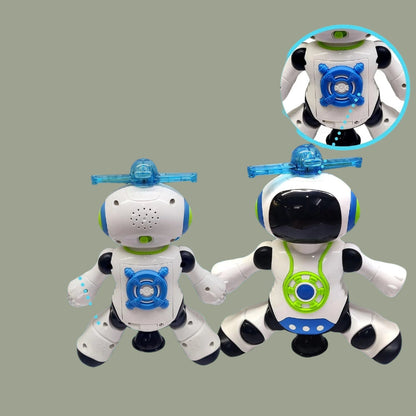 Fun LED Music Robot with 360 Spin