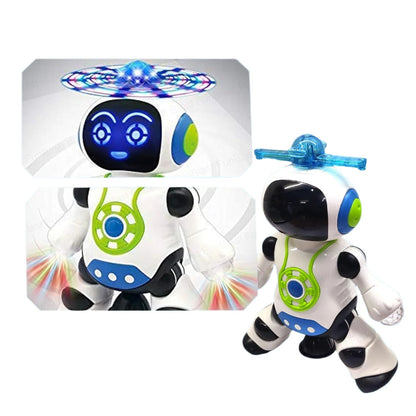 Fun LED Music Robot with 360 Spin