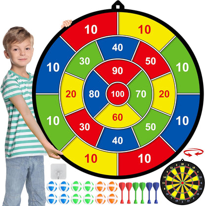 Fun Kids Double Sided Dart Board - Befez