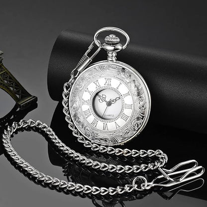 Vintage Leather Mens Pocket Watch