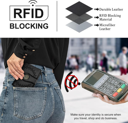 Stylish Secure Zipper Wallet for Women