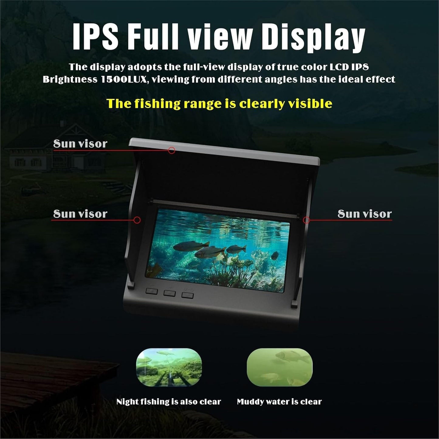 Wireless Underwater Fishing Camera with 4.3 LCD Screen