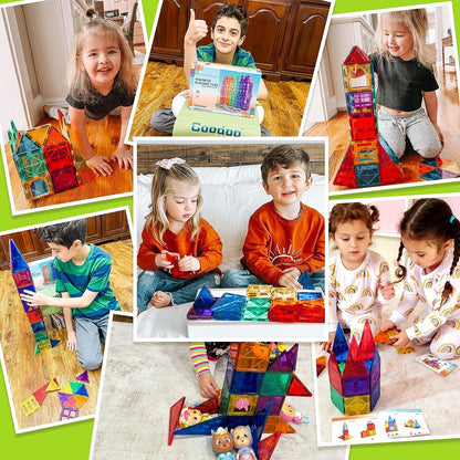Colorful Kids Magnetic Building Blocks Set