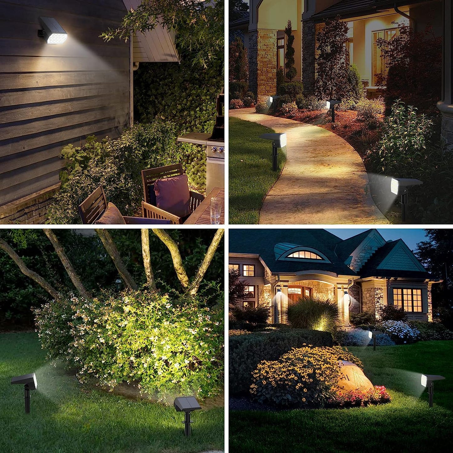Bright Outdoor Solar Powered LED Garden Lamp