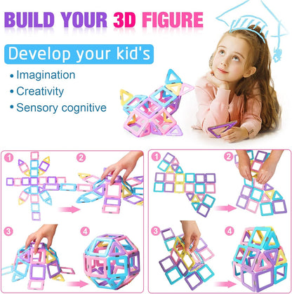 Fun Magnetic Building Blocks Toy Set