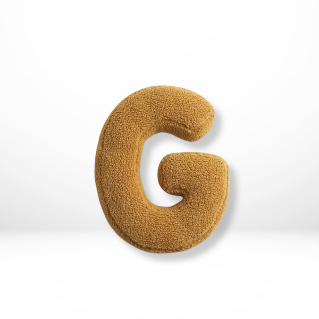 Soft Velvet Letter Pillow With Alphabet Design