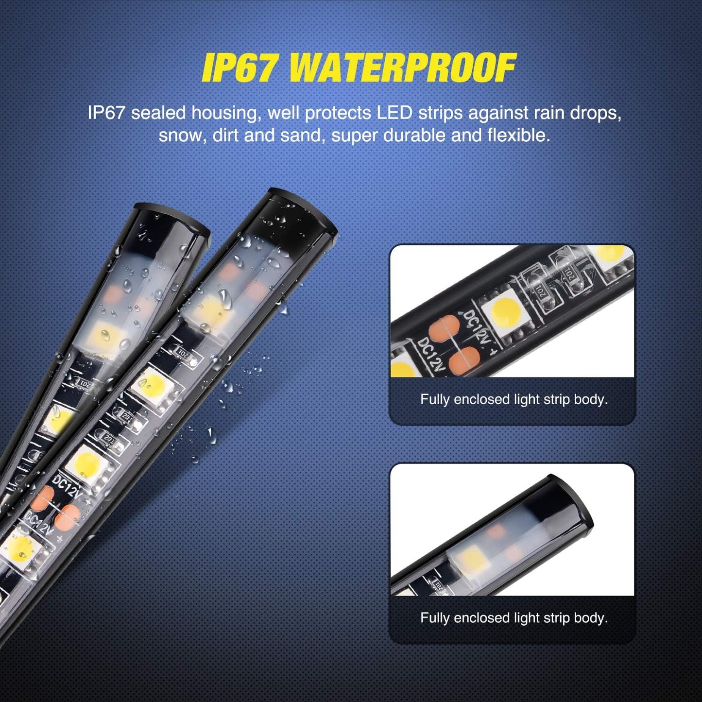 Bright LED Truck Bed Lighting 60 Inch Strip