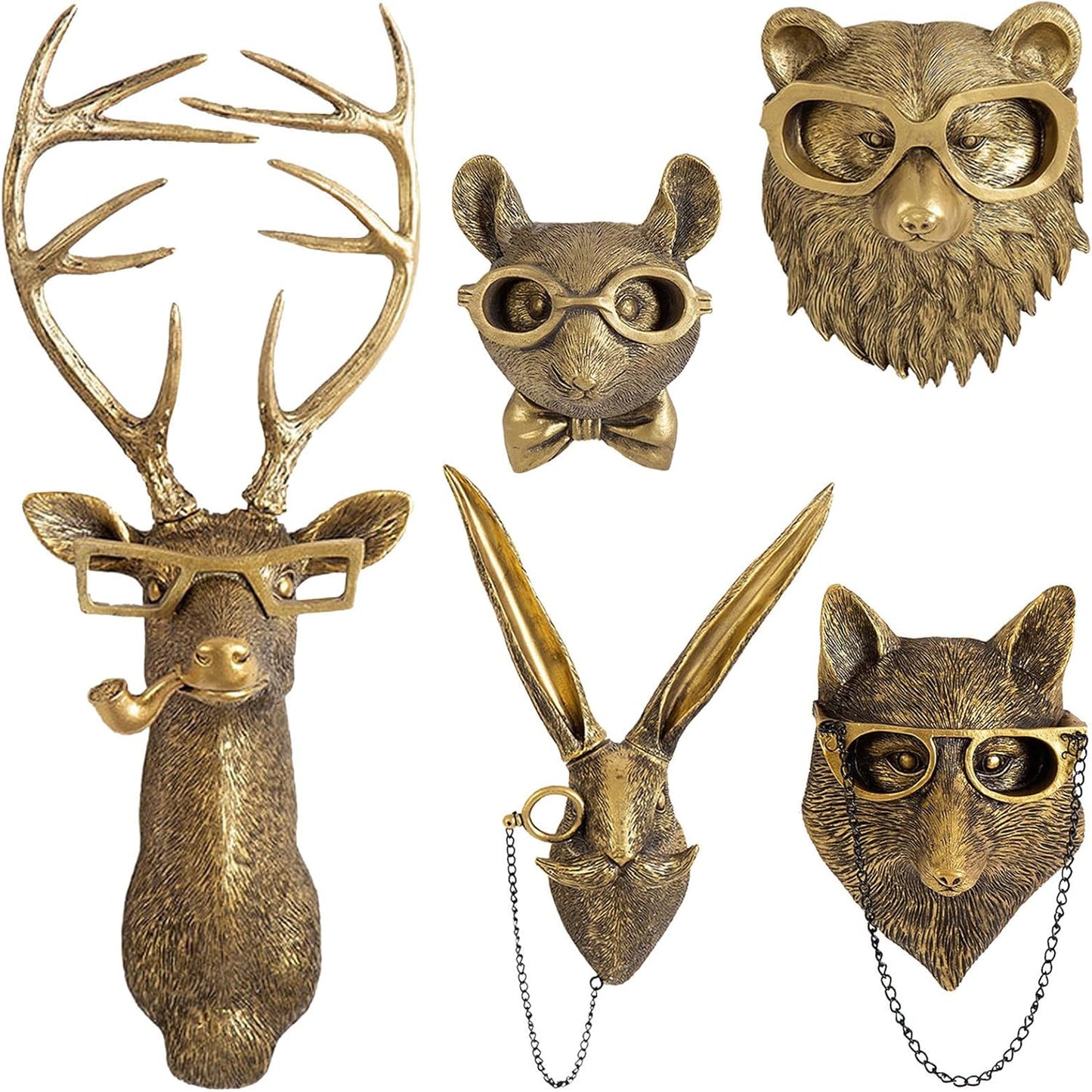 Stylish Wildlife Head Wall Decor