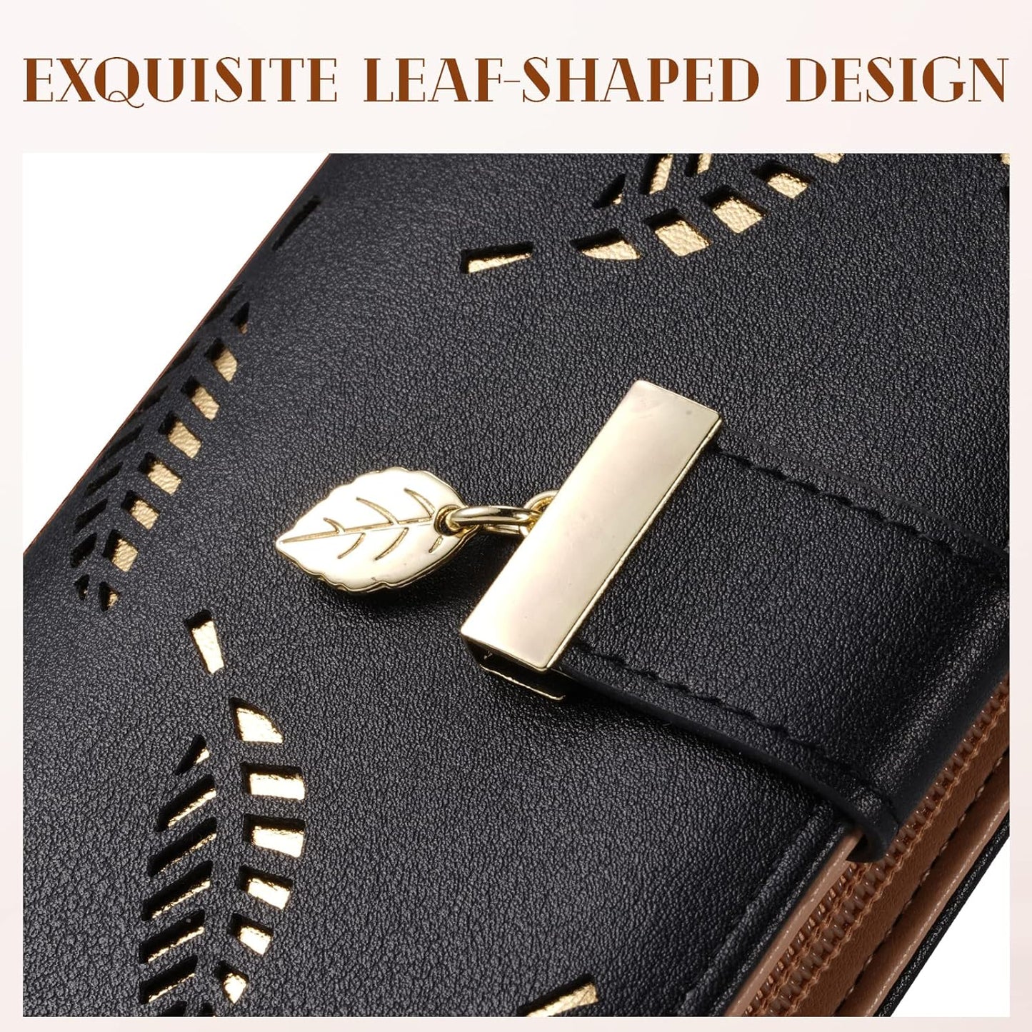 Elegant Ladies Genuine Leather Wallet