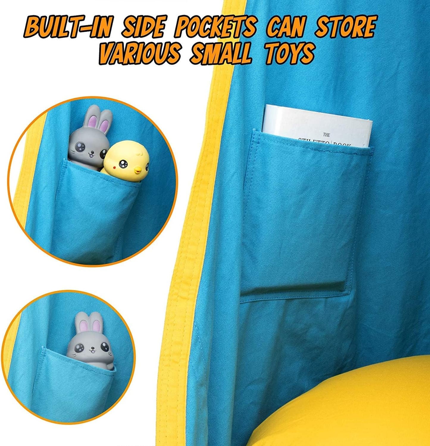 Comfy Hanging Chair with Soft Cushion