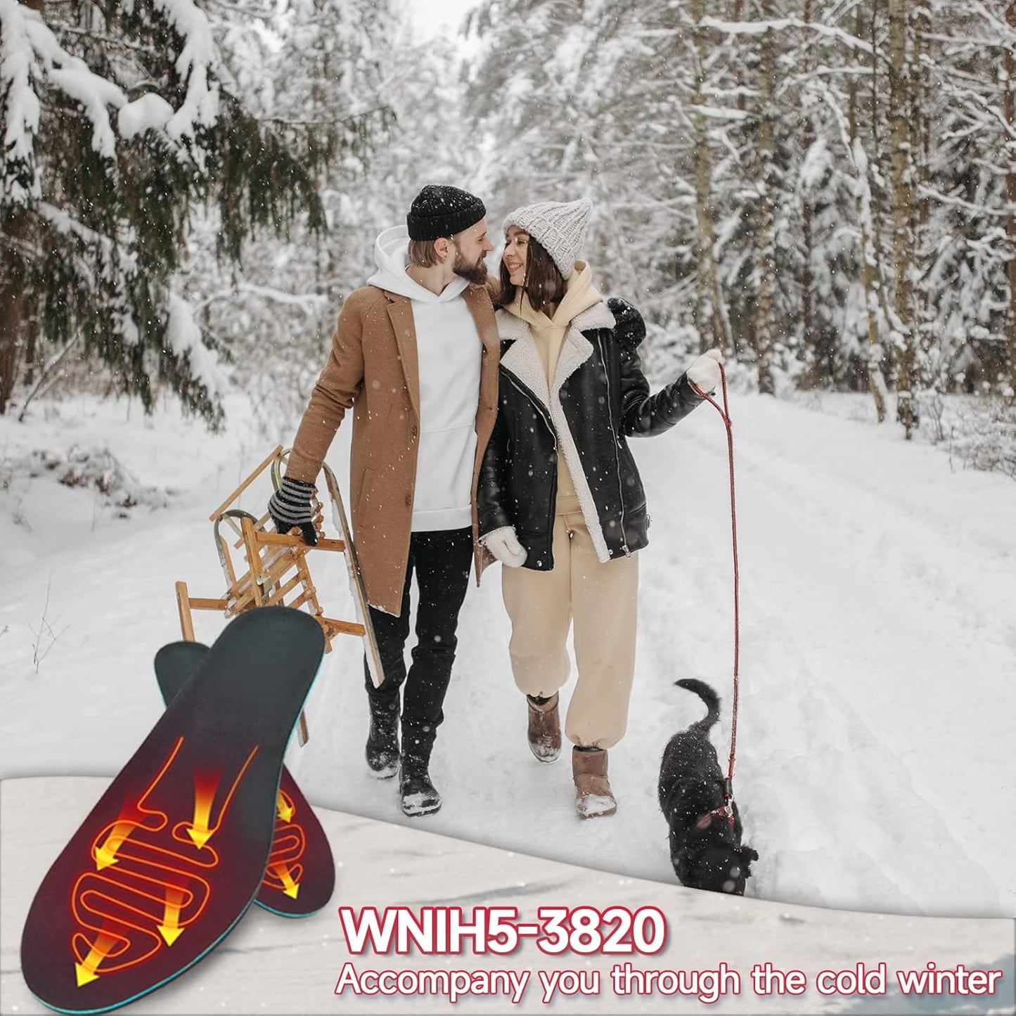 Warm Rechargeable Heated Insoles for Cold Feet