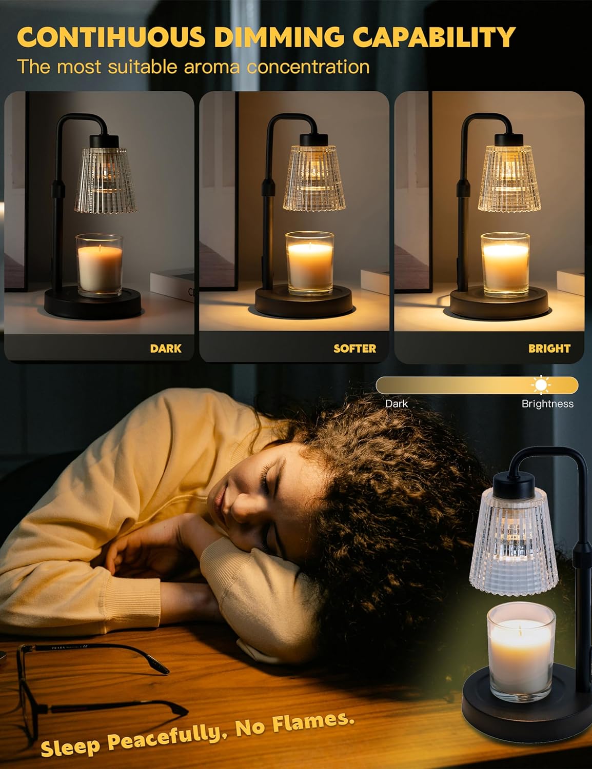 Adjustable Soft Candle Light Warmer