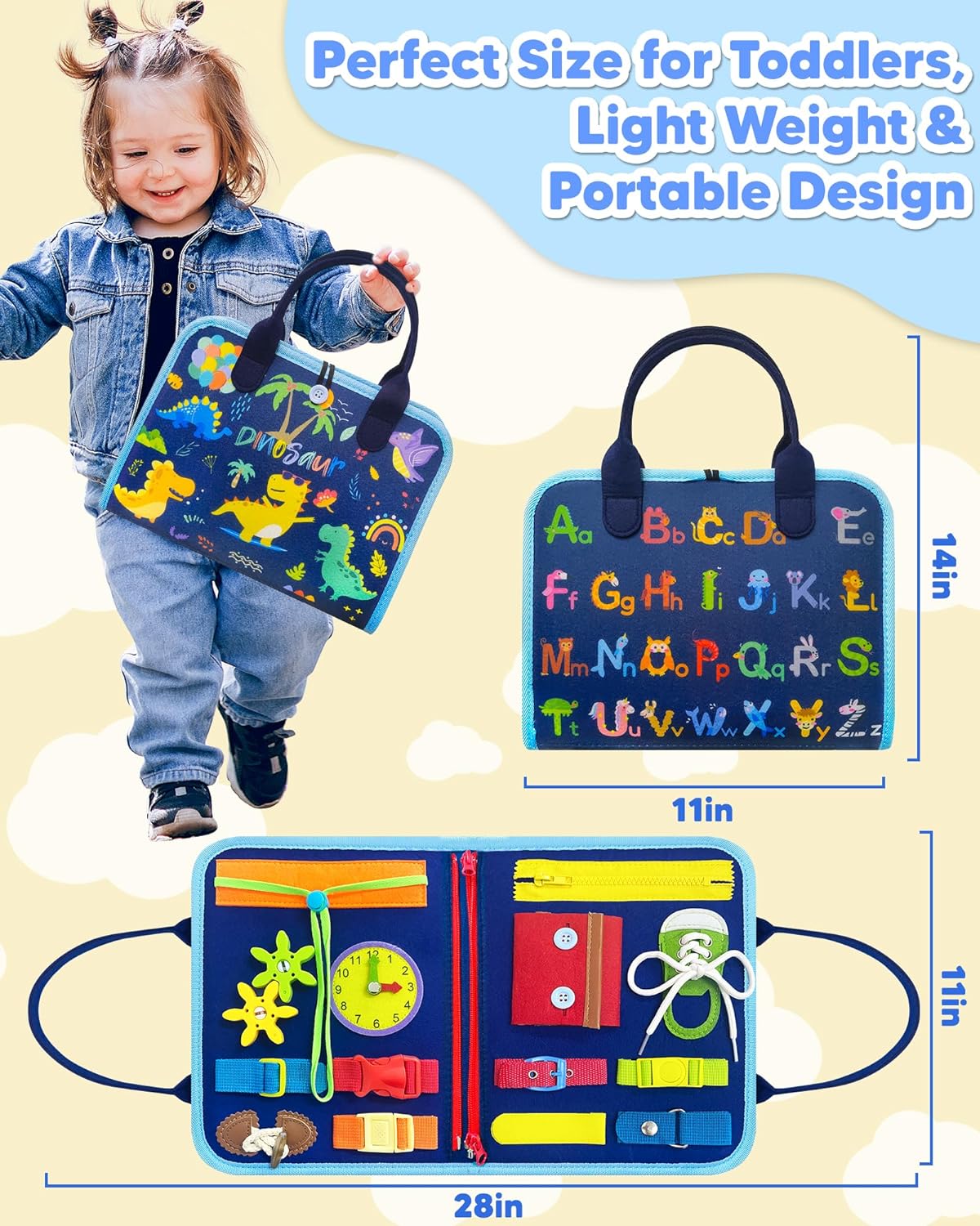 Colorful Kids Educational Play Board