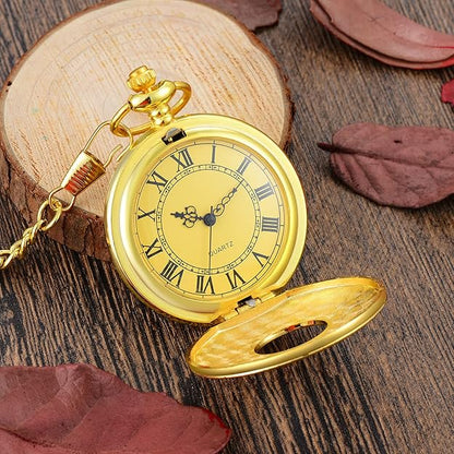 Vintage Leather Mens Pocket Watch