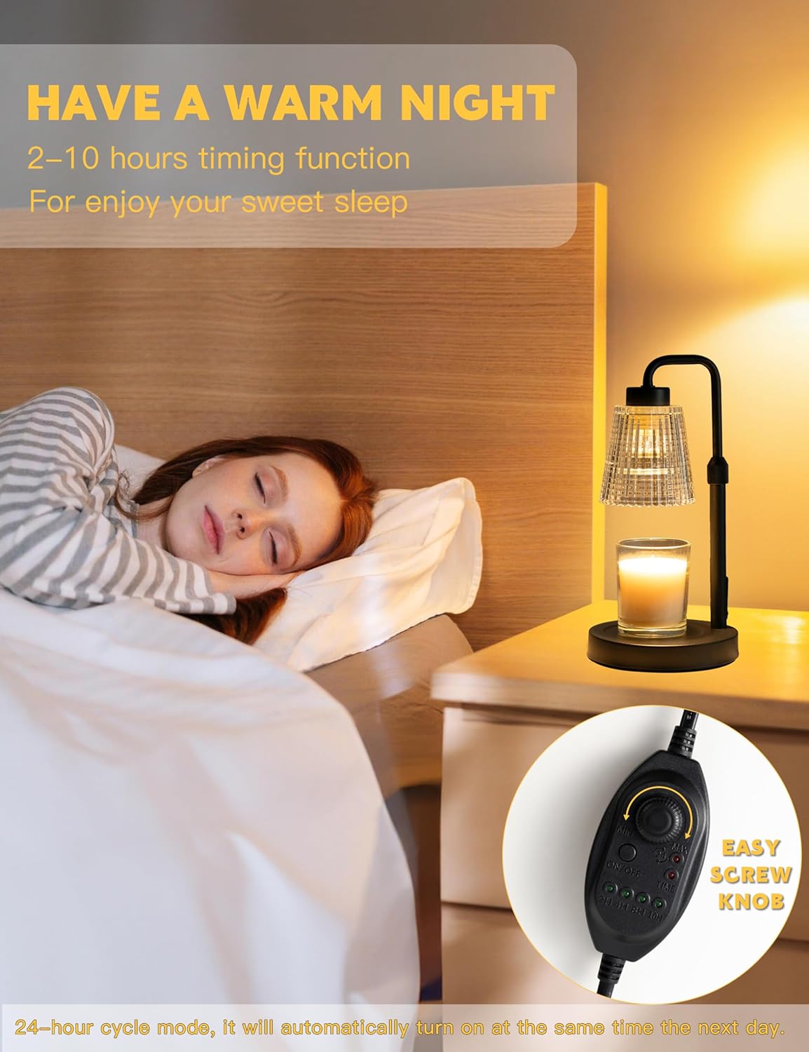 Adjustable Soft Candle Light Warmer