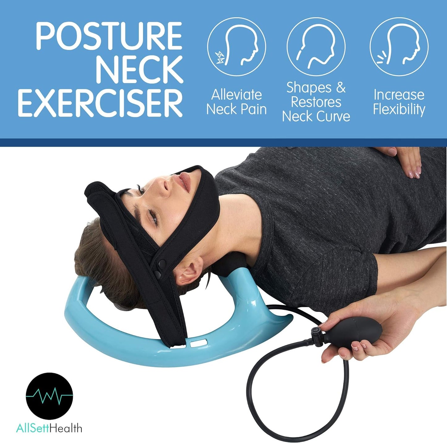 Ergonomic Neck Relief Pump Massager