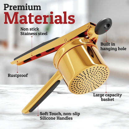 Heavy Duty Stainless Steel Masher for Potatoes and Vegetables - Befez