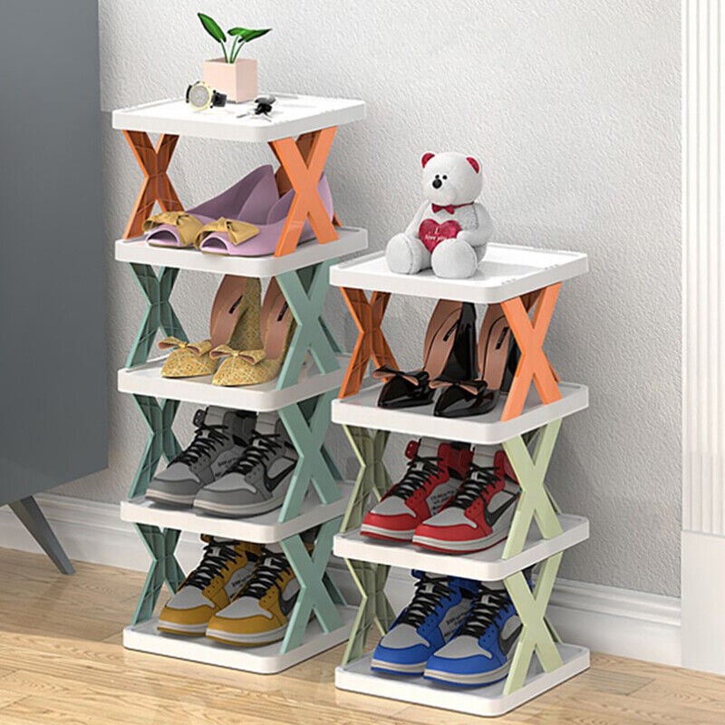 Compact 3-Tier Stackable Shoe Organizer