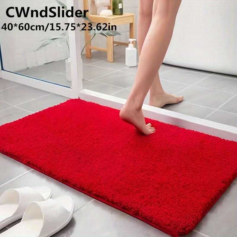 Plush Bathroom Mat with Extra Grip and Absorbency