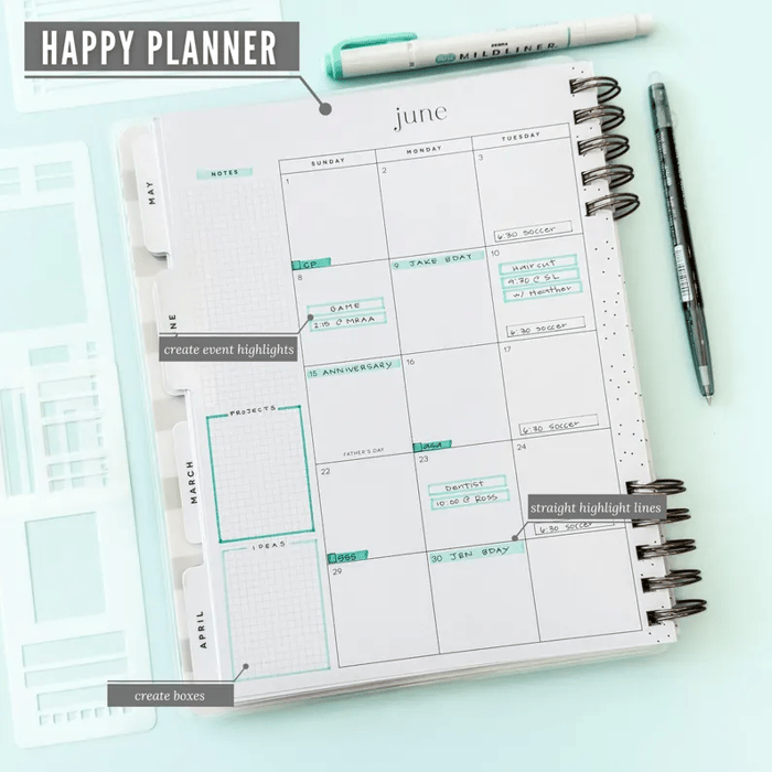 Befez CraftMaster FlexiLine Planner Organizer Stickers