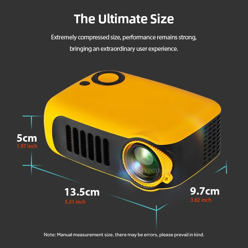 Compact Wireless Small LED Projector