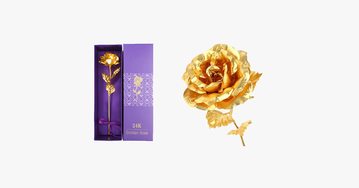 Luxury Gold Rose Gift Set in Box