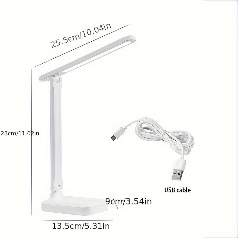 Versatile LED Office Lamp with Touch Control and USB Port