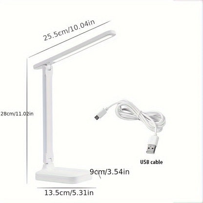 Versatile LED Office Lamp with Touch Control and USB Port