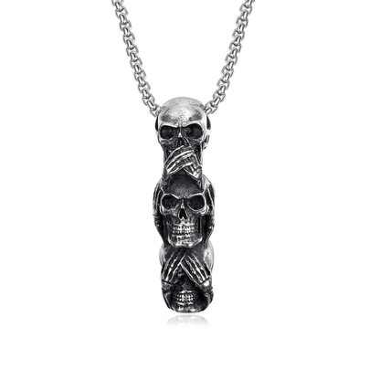 Trendy Skull Pendant Necklace