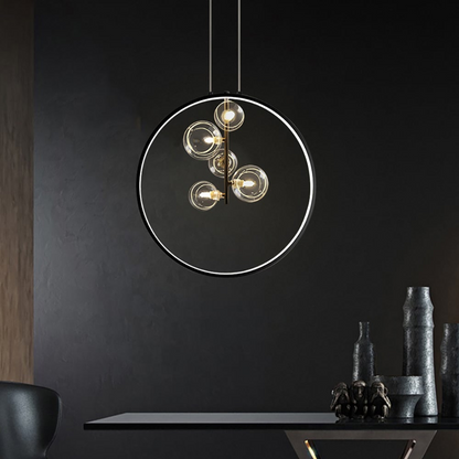 Simple Glass Globe Pendant Light Fixture