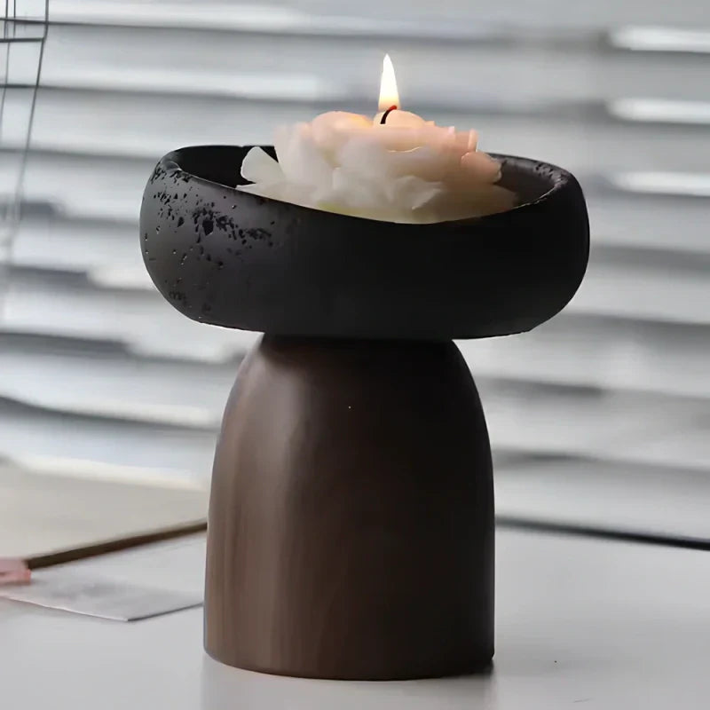 Warm Glow Metal Candle Holder