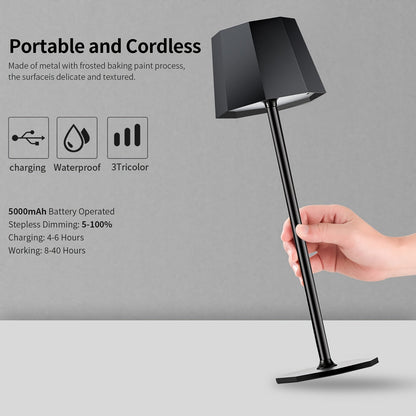 Portable 2 Pack Cordless Table Lamps