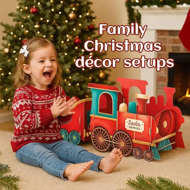 Magic Christmas Morning Surprise Storage Ottoman