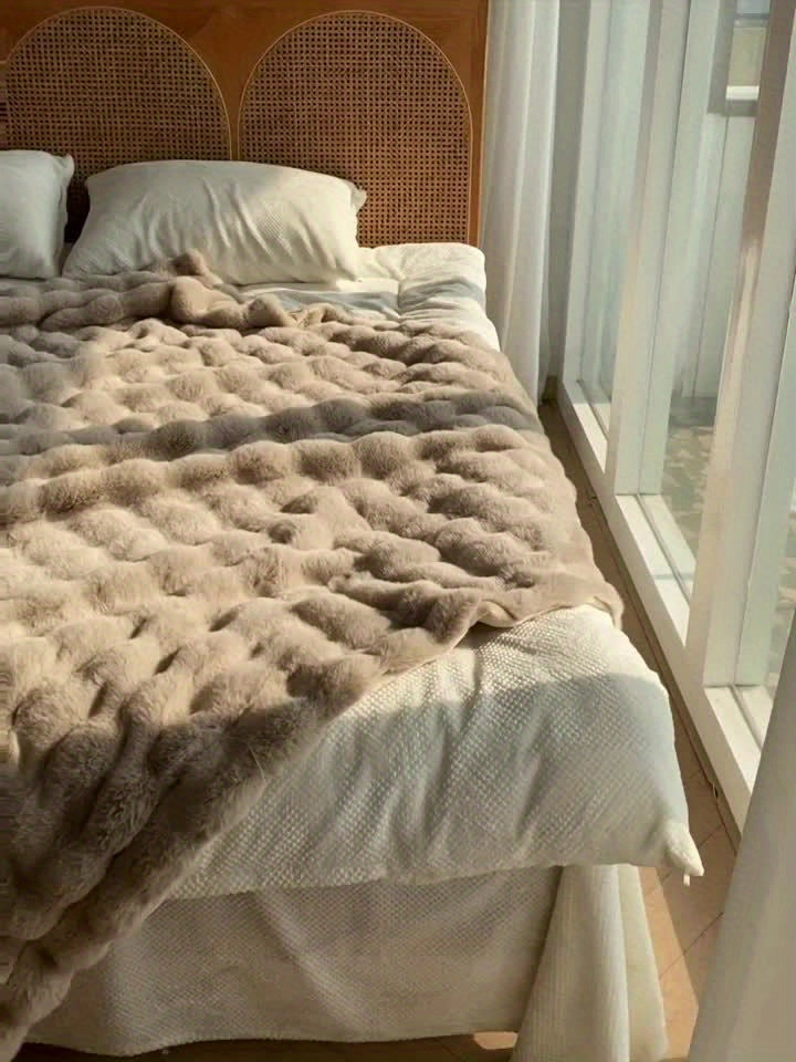 Cozy Rabbit Plush Throw Blanket - Soft and Durable
